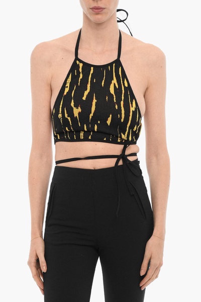 jacquard crop top