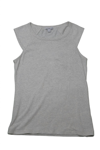 women's sleeveless sweat top in grey