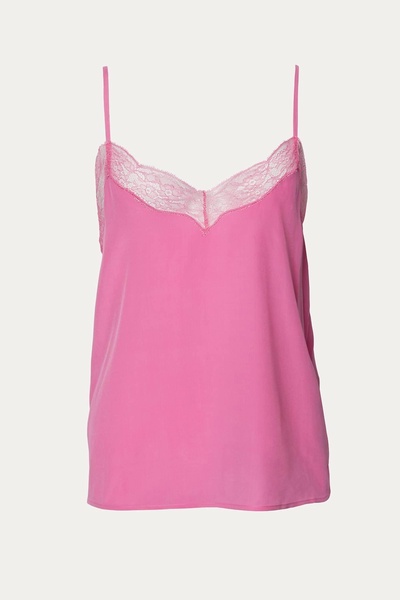 lace camisole in pink