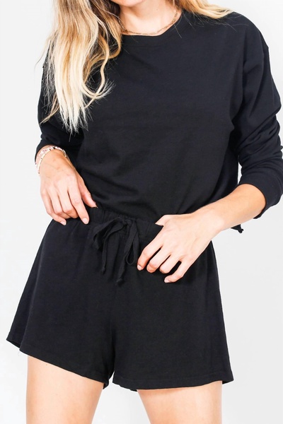 joel japanese jersey short in black