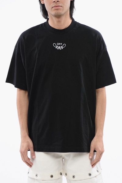 oversize-fit bandana embroidered t-shirt