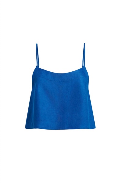 women's flared cami in sapphire