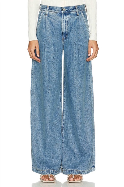 ellis wide leg trouser in baffle