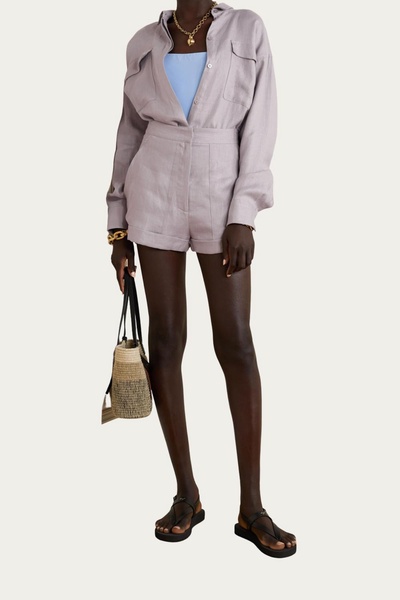 bari shirt in quartz