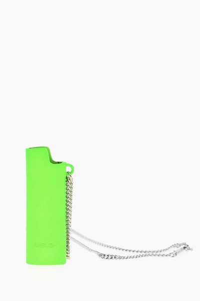 chain necklace with lighter case pendant
