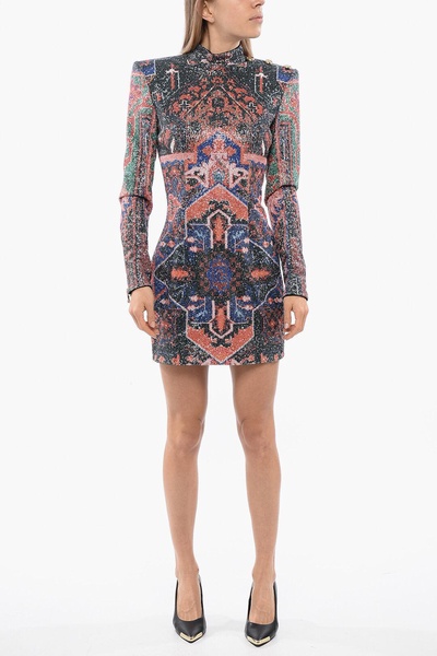 sequined long sleeved dress