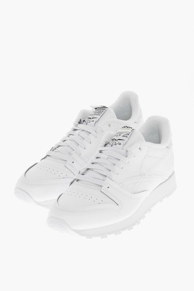 mm22 x reebok classic monochrome eco-leather unisex sneakers