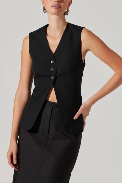 delphia vest in black