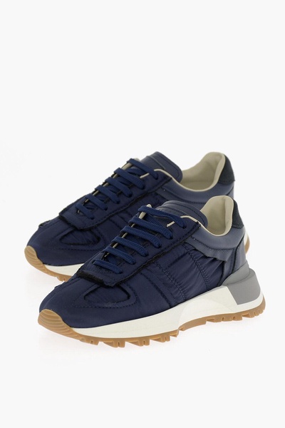 mm22 lace-up sneakers with fringed detail
