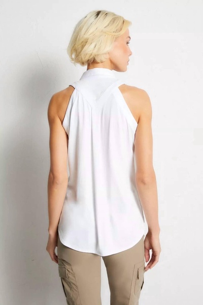 elise women's sleeveless top in white