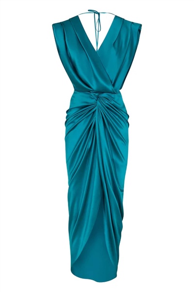 mongui midi dress in teal