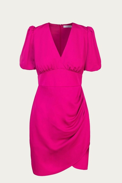 nanda mini dress in fuchsia