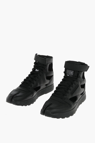 reebok leather tabi high sneakers with cutout