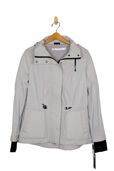 women mastermind quilted jacket in clay
