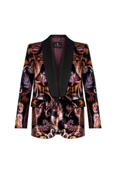 Etro Patterned velvet blazer