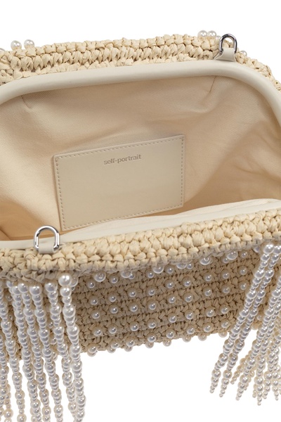 Self Portrait Shoulder bag with pearls