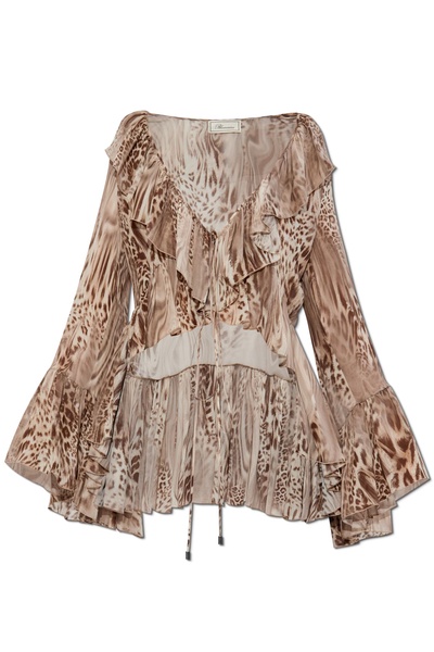 Blumarine Animal print top