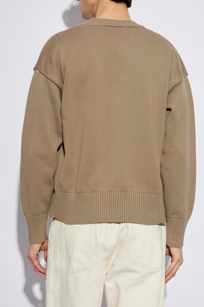 Ami Alexandre Mattiussi Cardigan with embroidered logo