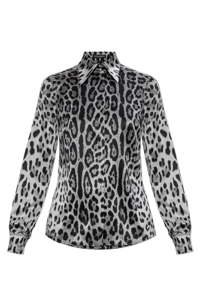 Dolce & Gabbana Silk shirt with animal motif
