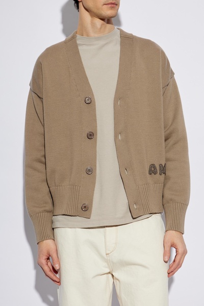 Ami Alexandre Mattiussi Cardigan with embroidered logo