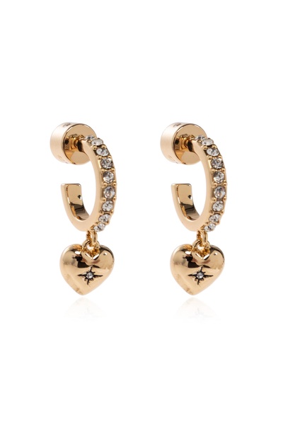 Coach Earrings with shimmering crystals