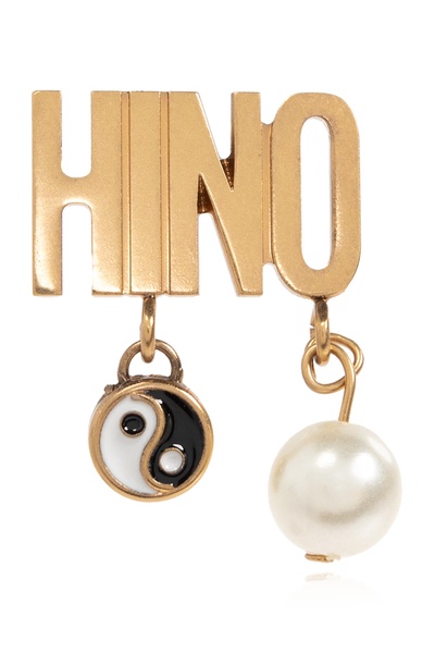 Moschino Earrings with logo and pendants