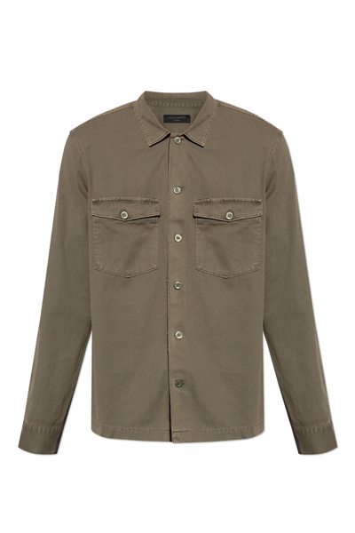 AllSaints 'Spotter Ls' raw edge shirt