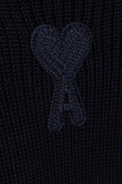 Ami Alexandre Mattiussi Wool cardigan with logo