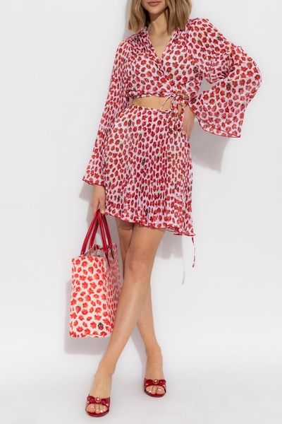 Versace Short pleated beach shirt
