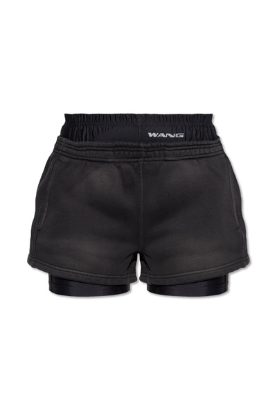 T by Alexander Wang Logo shorts