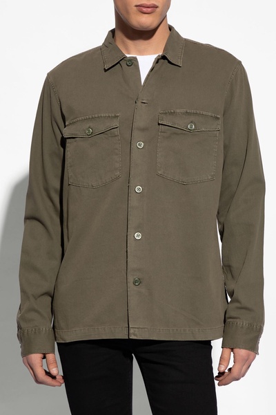 AllSaints 'Spotter Ls' raw edge shirt