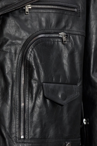 Rick Owens Leather jacket Cropped Jumbo Bauhaus Stooges