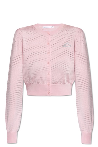 T by Alexander Wang Cardigan with printed logo