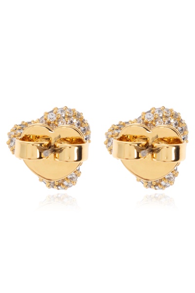 Kate Spade Brass earrings with shimmering crystals