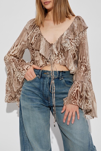 Blumarine Animal print top