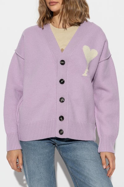 Ami Alexandre Mattiussi Cardigan with logo