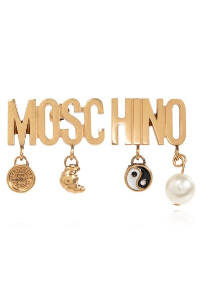 Moschino Earrings with logo and pendants