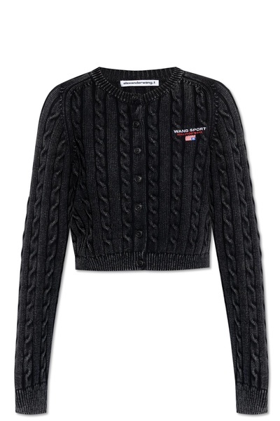 T by Alexander Wang Cardigan with decorative knit