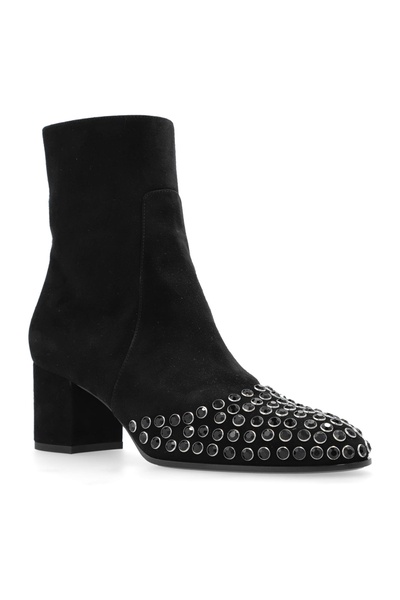 Alaia Suede ankle boots with studs
