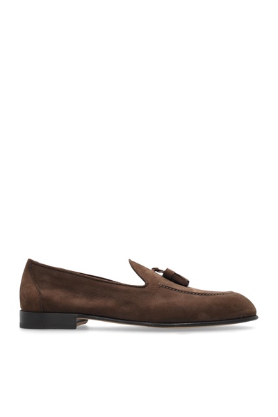 Brioni Suede shoes Tassel type loafers
