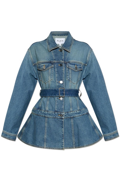 Alaia Denim jacket with belt