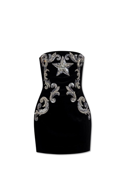 Balmain Velvet corset dress