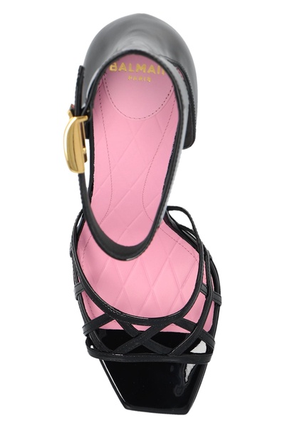 Balmain Patent leather high-heeled sandals 'Uma'