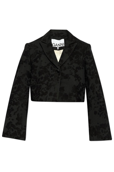 Ganni Floral Pattern Blazer