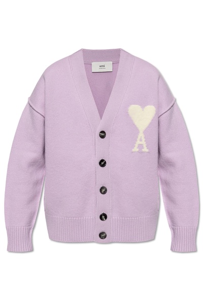 Ami Alexandre Mattiussi Cardigan with logo