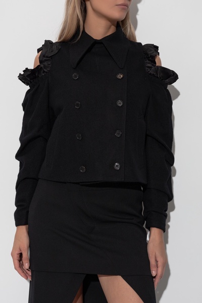 Comme des Garcons Noir Kei Ninomiya Double-breasted jacket with slits