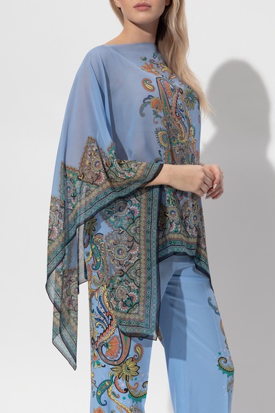 Etro Silk poncho