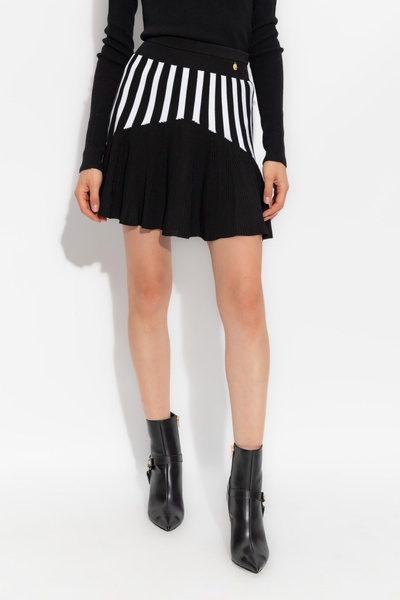 Balmain Striped Pattern Skirt