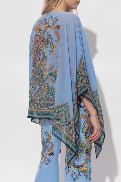 Etro Silk poncho