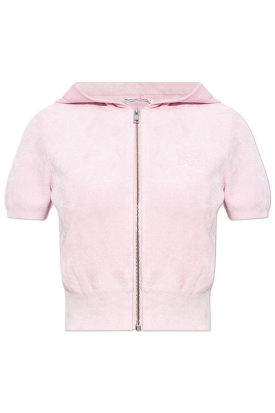 T by Alexander Wang Short sweatshirt with logo